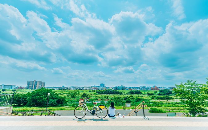 Mit dem geliehen Rad flexibel Tokyo erkunden